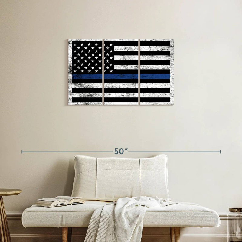 Drapeau de soutien de la police Lelar, H 20 po x l 33 po