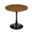 Table ronde ronde, table tulipe ronde de 31,5 po avec plateau de table épaissi et piédestal en métal, table de bistro moderne Mid-Century-861322621