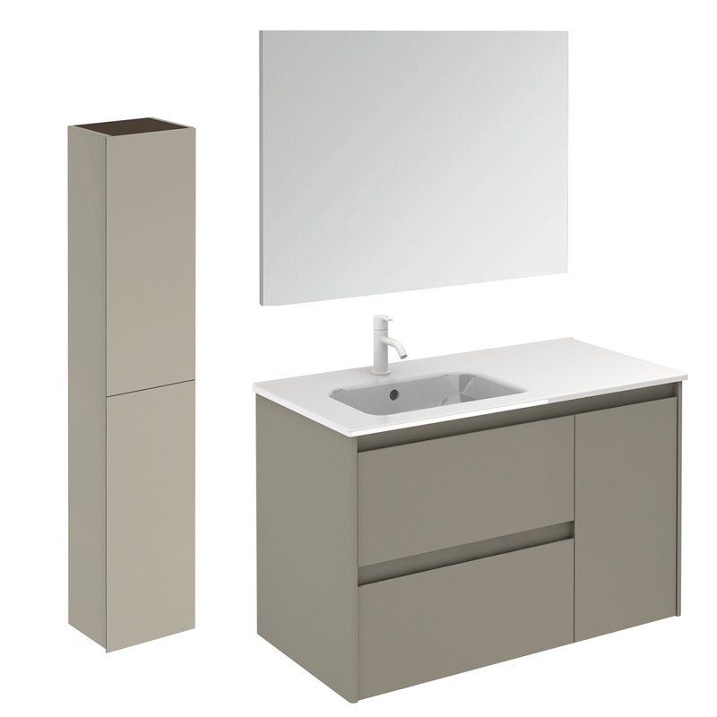 Ambra 35.6'' W Single Vanity, Matte Sand