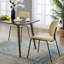Chaise d'appoint en velours Krubel-757049696