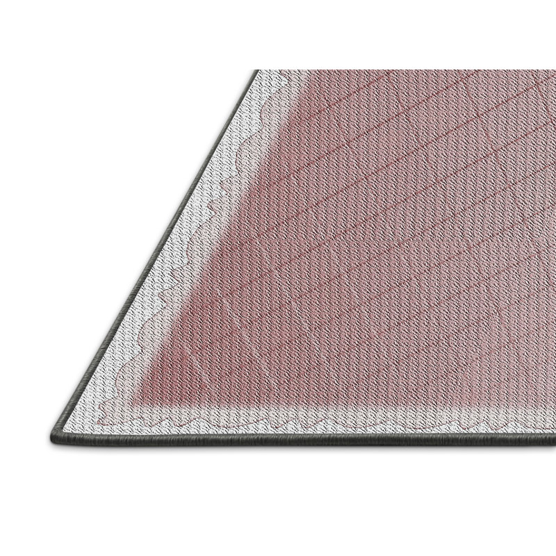 Tapis de zone brune à motifs, Rectangle 4 pi x 6 pi