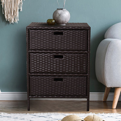 Armoire à serviettes d'extérieur, organisateur de rangement pour piscine, porte-serviettes d'extérieur autoportant avec 3 tiroirs, armoire d'entrée