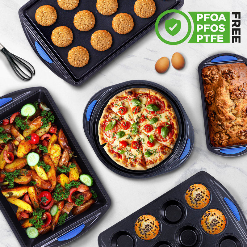 NutriChef 10 Piece Non-Stick Steel Bakeware Set