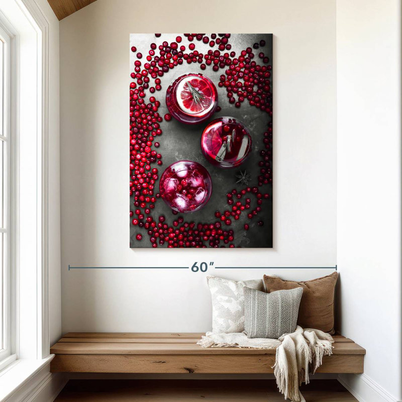 Yarlin Juicy Cranberry Cocktail, 48" H x 32" W