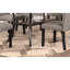 Mobilier de salle à manger moderne et classique avec plateau rectangulaire en bois naturel et chaises 6x