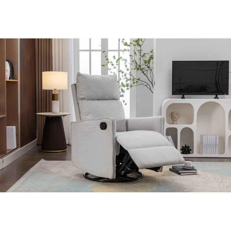 Chaise berçante Omparkash, Gris clair