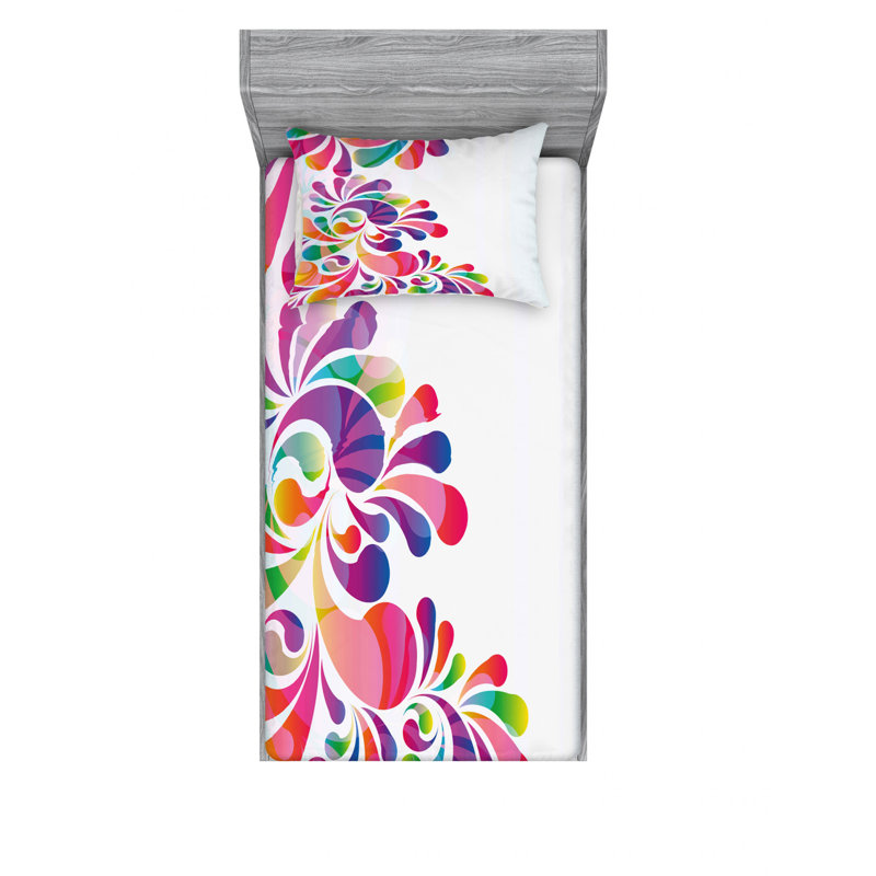 Microfiber Sheet Set, Twin Sheet Set with Fitted Sheet