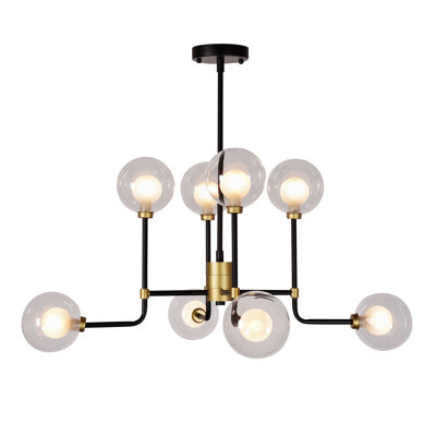 Lawtell 8 - Light Sputnik Modern Linear Chandelier