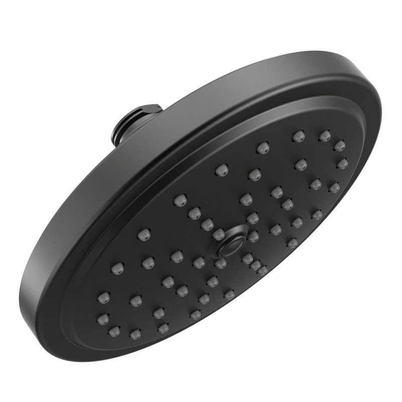 Fina Premium 2.5 GPM Rain Shower Head, Matte Black