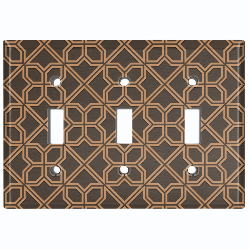 3 - Gang Toggle Light Switch Standard Wall Plate
