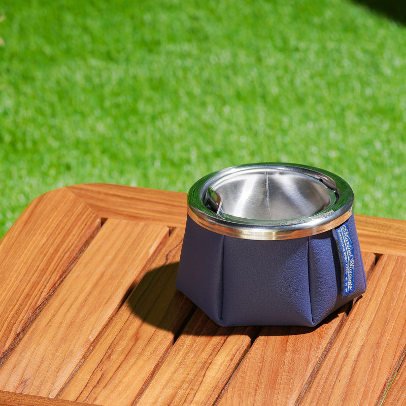 Madison Bay Trading Company Windproof Ashtray, Navy Blue