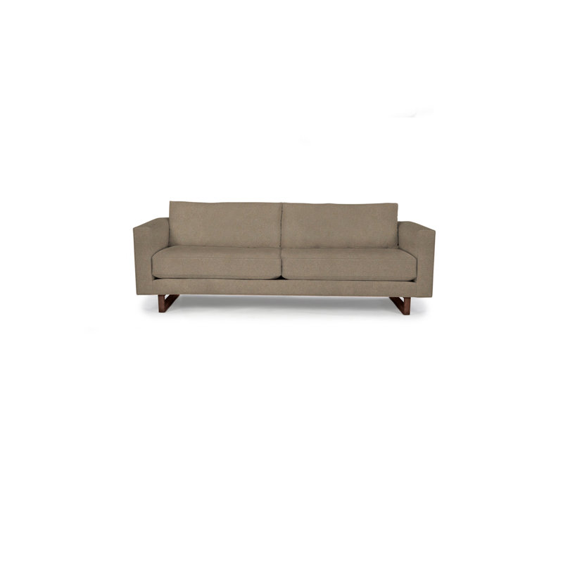 Avalon Sofa, Walnut, Paprika Polyester Blend