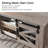 Yasmine 46" Farmhouse Console Table,Entryway Table  With Sliding Barn Door-1018145227