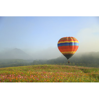Ballon dans le ciel - photographie sur toile tendue