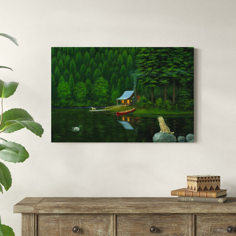 " Happy Place II " by James Wiens Painting Print, 24" H x 36" W