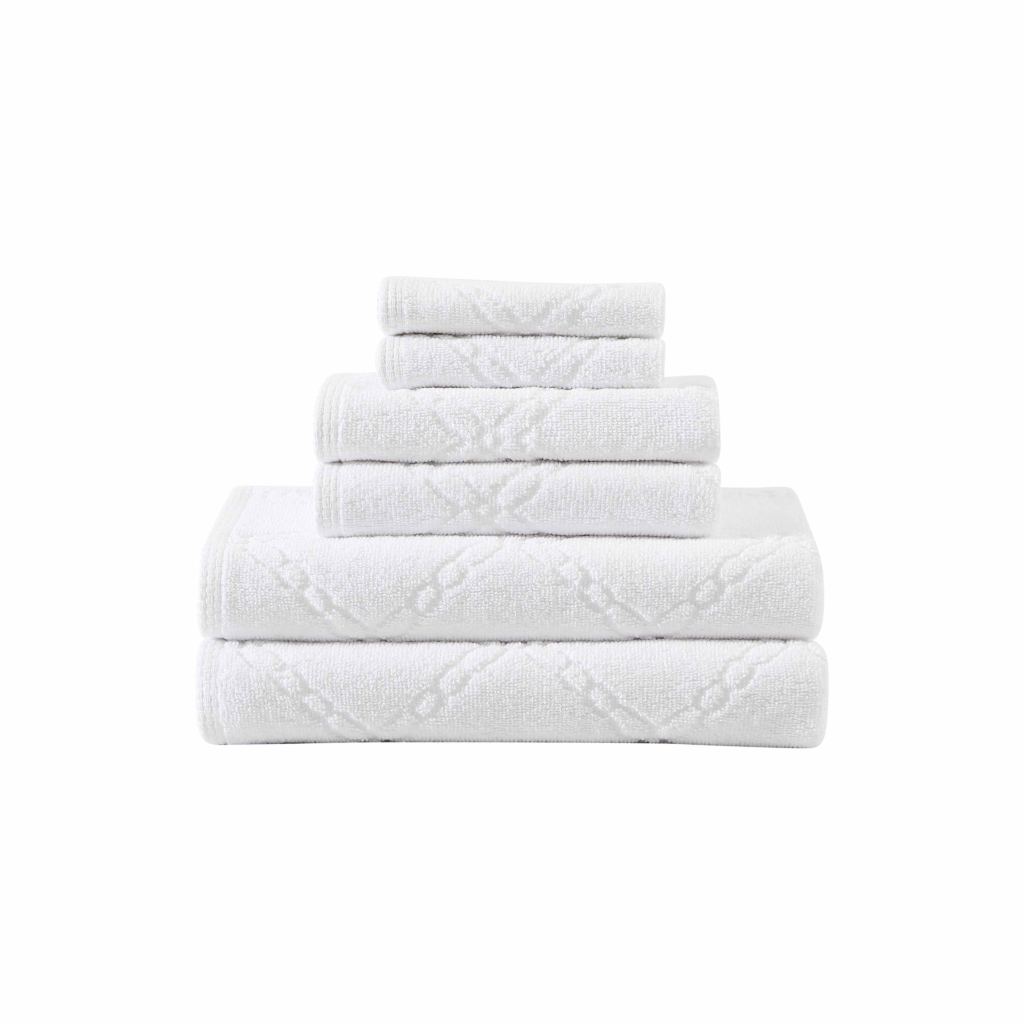 Cotton Alley 100% Cotton Bath Towel Set 6 Pcs 2 Bath Towels - 2