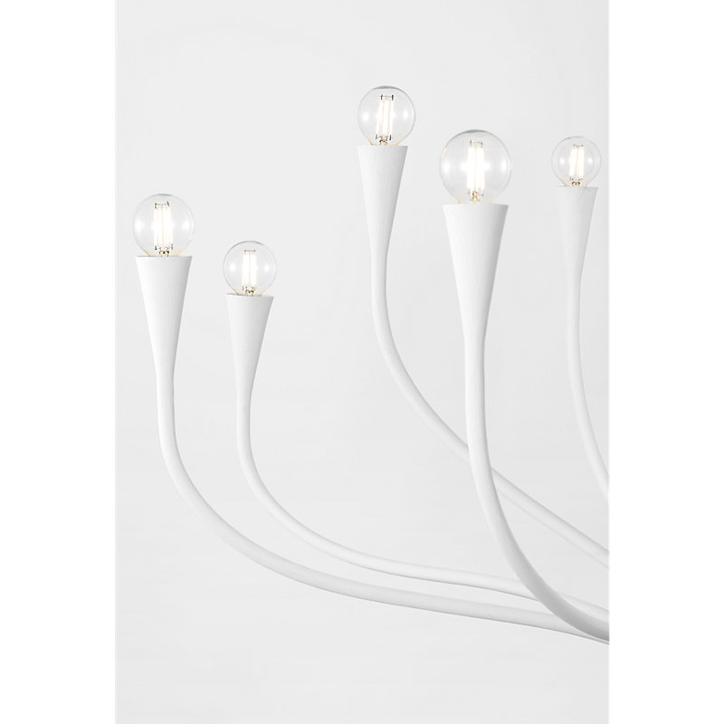 Julie Neill Chandelier, Plaster White, 12 Lights