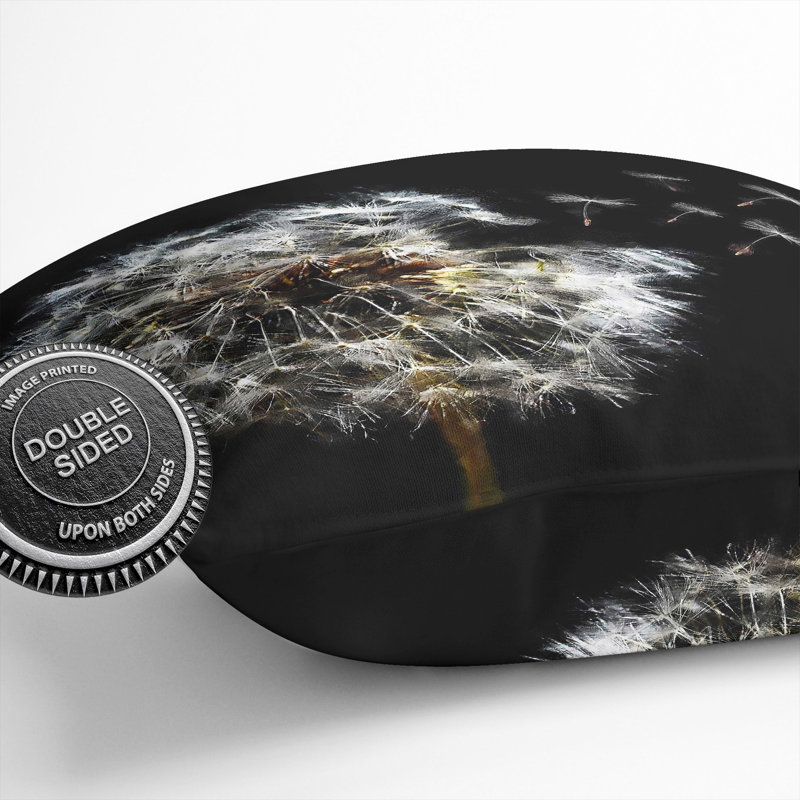 Square Cushion, 40cm H x 40cm W x 15cm D, Black, Black, Black