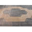 Tapis beige en laine rétro Vintage