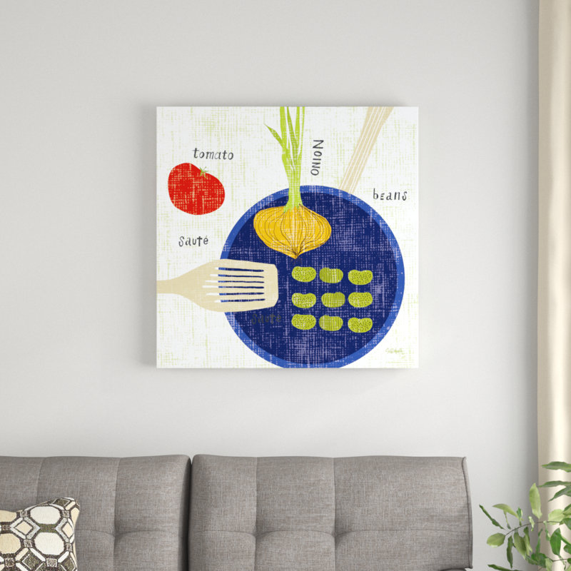 Cooking It II by Sue Schlabach - Unframed Graphic Art Print on Canvas, 76cm H x 76cm W