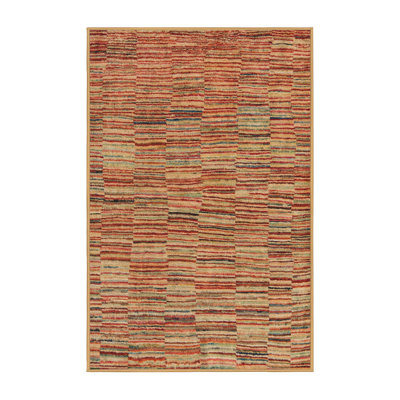 Tapis décoratif multicolore à motif abstrait