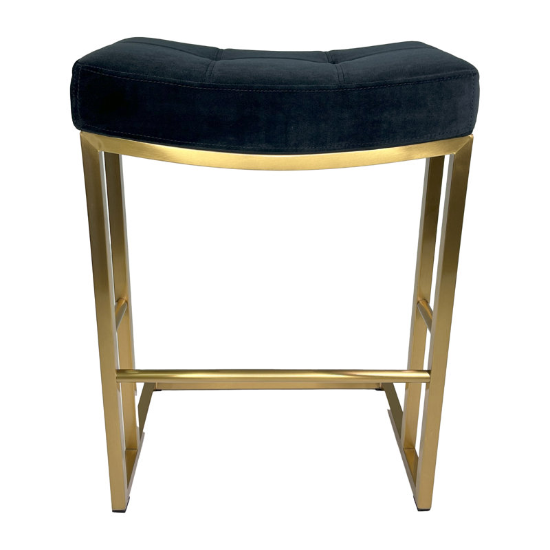 Tabouret de bar 26 po Bernadetta, Noir