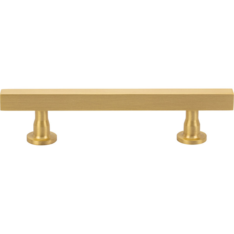 Dante Bar Pull, 5 1/16", Satin Brass