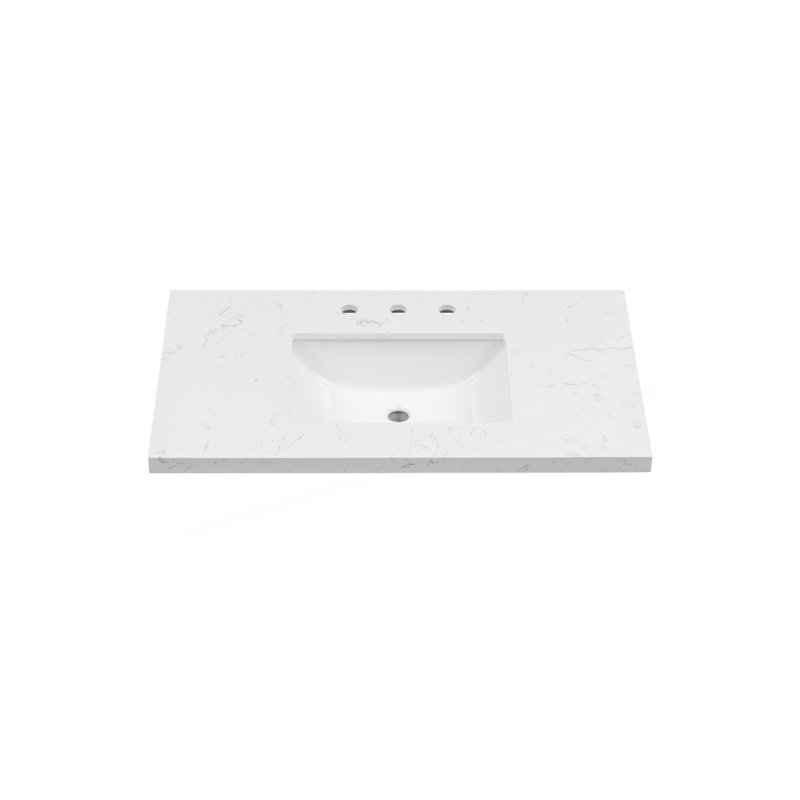 37'' Engineered Stone Vanity Top with Undermount Sink
