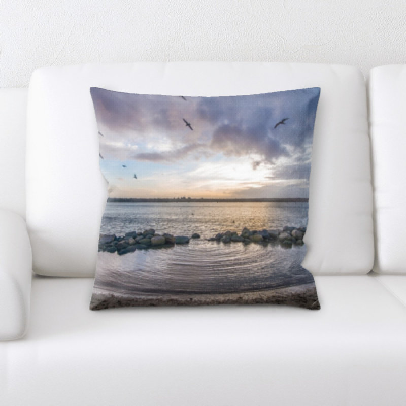 Coussin décoratif oiseau en soleil Cirillo