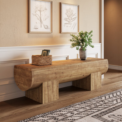 Solid Wood Entryway Bench