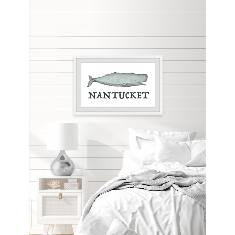 «Long Live Nantucket» par Marmont Hill - peinture encadrée, H 8 po x l 12 po x P 1,5 po