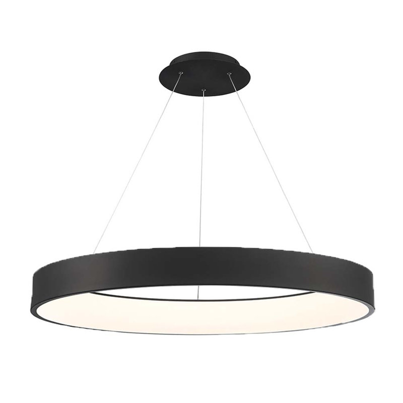 Corso 1 - Light LED Pendant, Black, 4" H x 43" W x 43" D