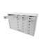 24 emplacements x H 15 po x P 8 po avec 24 emplacements pour téléphone portable