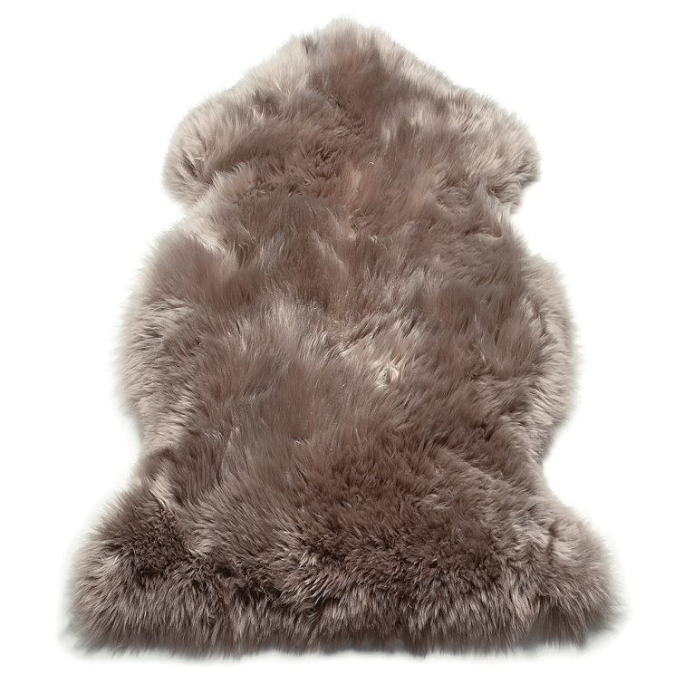 Jamar Solid Colour Sheepskin Area Rug