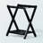 Montgomery Luggage Rack with Shelf in Black Finish, 24.71" H X 19.92" W X 13.89" D-109024399