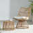Coussin beige / structure brun clair est en rupture de stock