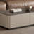 Saddle leather rectangular rock plate end table-106325213