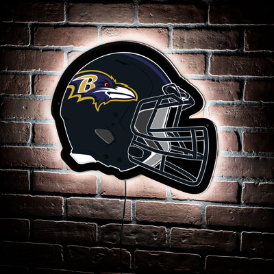 NFL LED Helmet Shaped Lighted Wall Sign