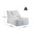 Perry Outdoor Bean Bag Lounge Chair, Light Gray