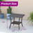 Highfield Square Metal Outdoor Side Table , 23.5'' in. W 23.5'' in. D-134099577