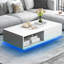 Table basse rectangulaire rectangulaire avec tiroir, table d'appoint centrale avec lumière DEL 16 couleurs-960644480