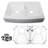 31'' L Single Bowl Acrylic Kitchen Sink