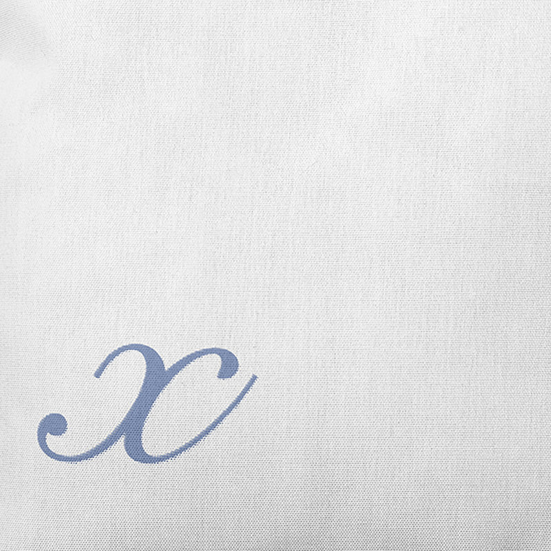 Monogram Design Collection Reversible Throw Pillow, 18"x18", Blue, X