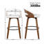 Ensemble de tabourets de bar 2 pièces Modern Modern-120155846-120155838