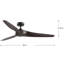 Ventilateur de plafond à 3 pales avec télécommande Oreland-1060855841