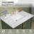 20.5 In. Rectangular Undermount Bathroom Sink Ceramic Vessel Vanity Lavatory Sink Basin In White With Overflow