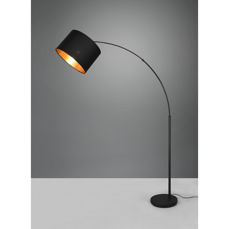 Ramseur 171Cm Black Arched Floor Lamp