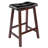 Upholstered Faux Leather Counter Stool with Solid Wood Frame-1100477981