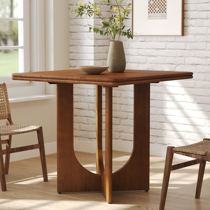 Solid Wood Dining Table, Brown