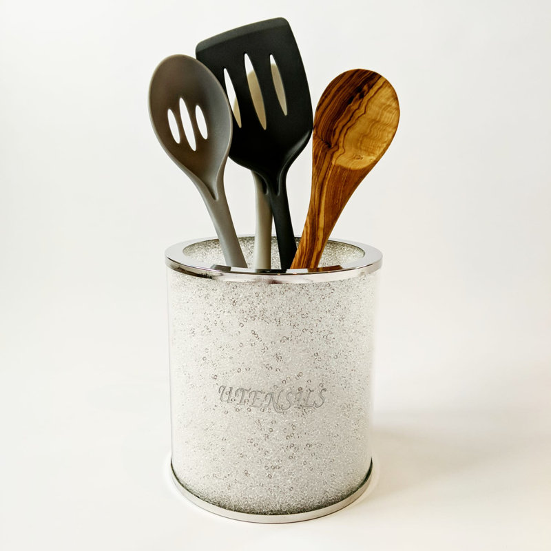 Glass Utensil Crock